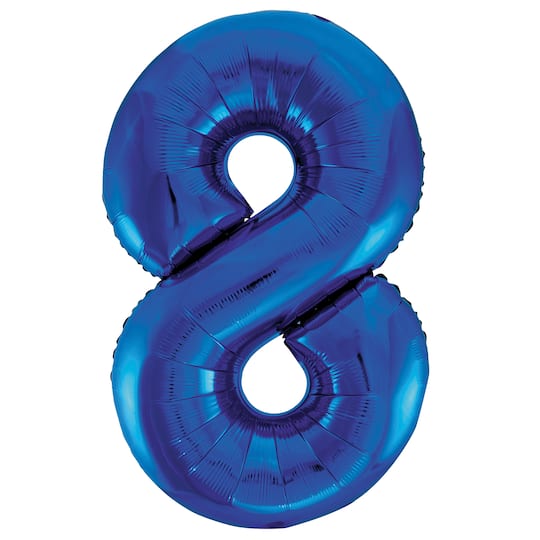 Blue Number 8 Balloon Blue Party Decorations Big Number Balloons Blue Number 8 Balloon Blue Party Decorations Big Number Balloons